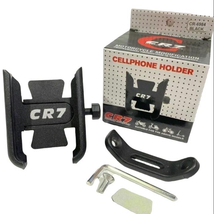 Holder cr7 Hp spion Besi Penahan Ponsel Phone Holder cr7 HP Motor - jepit spion6984