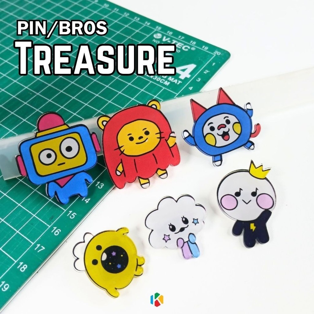 Pin Bros TREASURE TRUZ - Pin Bros KPOP - KPOP Merch - Treasure Merch - Unofficial Fanmade Merch
