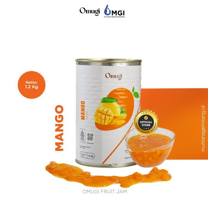 OMUGI Fruit Jam Selai Buah Asli Import (40% Daging Buah Asli ) 1.2 Kg  Mutiara Gemilang Indonesia ( 