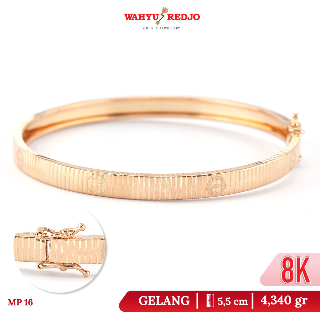 Gelang Emas CTR Polos 8K Wahyu Redjo Pameran