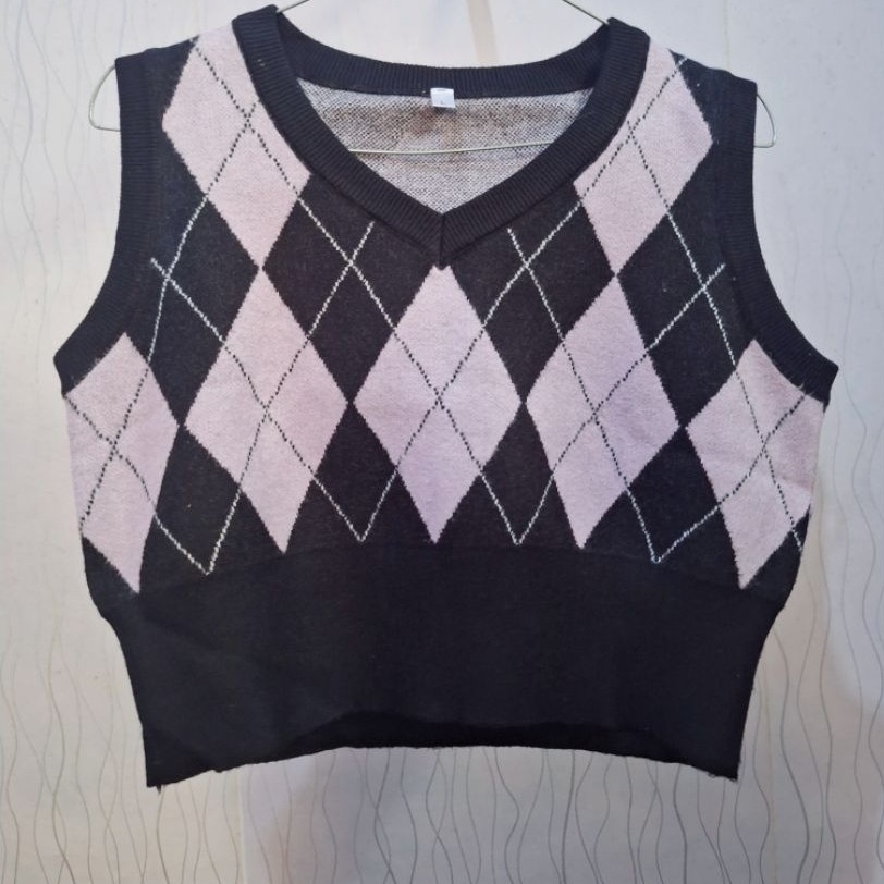Preloved - Vest ketupat blackpink
