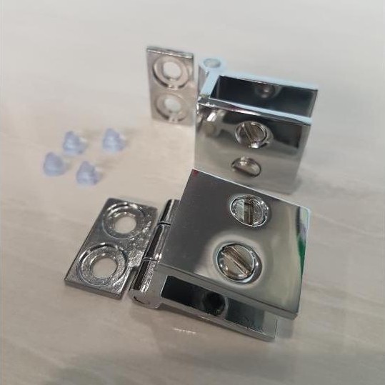 Engsel Jepit KACA ke KAYU / Engsel Kaca Pintu Kaca Lemari Etalase .