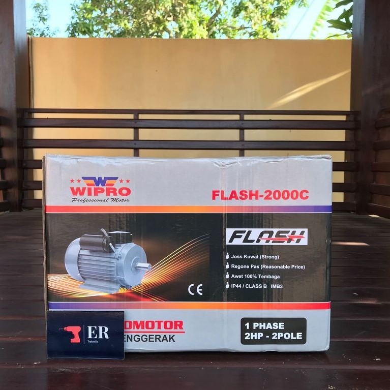 Dinamo Penggerak WIPRO 2HP/PK 1Phase Rpm Tinggi 2800 Electro Motor PACKING KAYU