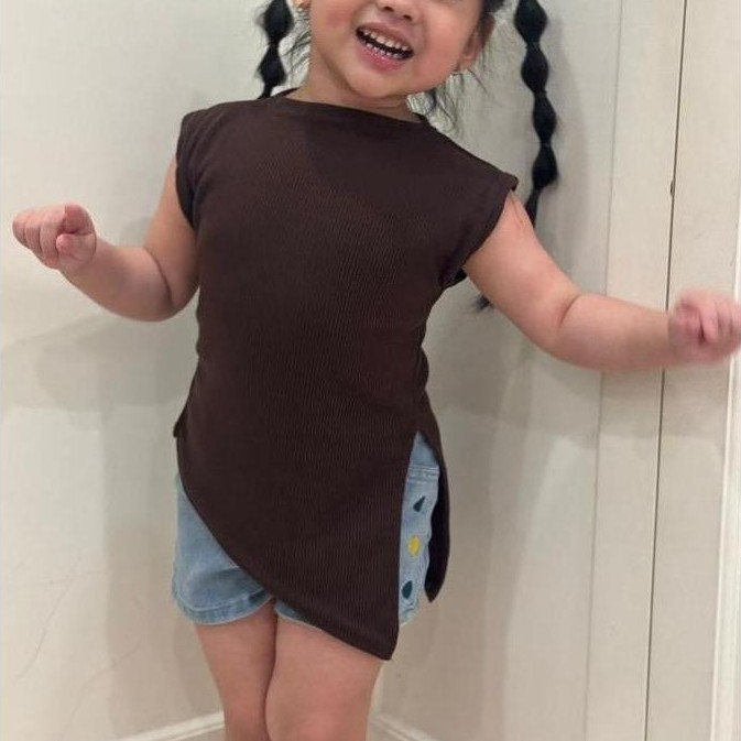 New- Lonaire Kids Luisa Top Baju Anak Atasan Anak Blouse Fashion Anak Knit Rib