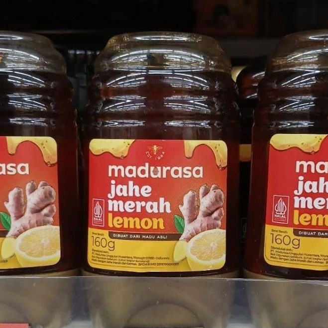 MADURASA Madu Jahe Merah Lemon Botol PET 160gr - MADURASA