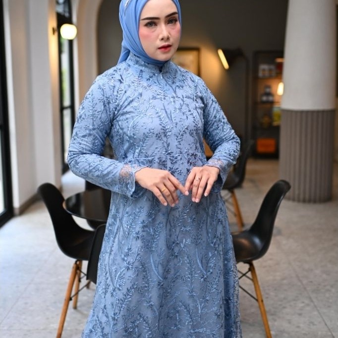 gamis brukat ratu model baru