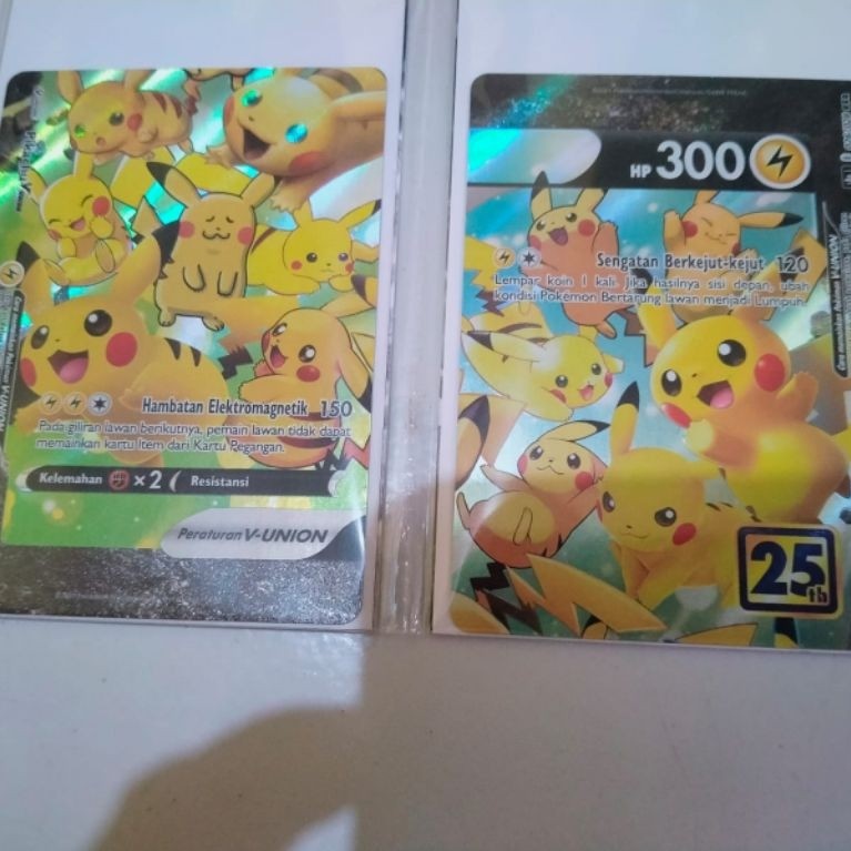 Kartu Pokemon Pikachu Union 25th