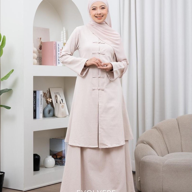 CUCI GUDANG Evolvere - Mey Cheongsam Tunik Lebaran Tunik Wanita ( TUNIK SAJA )