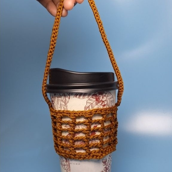 Cup Holder Rajut Custom warna