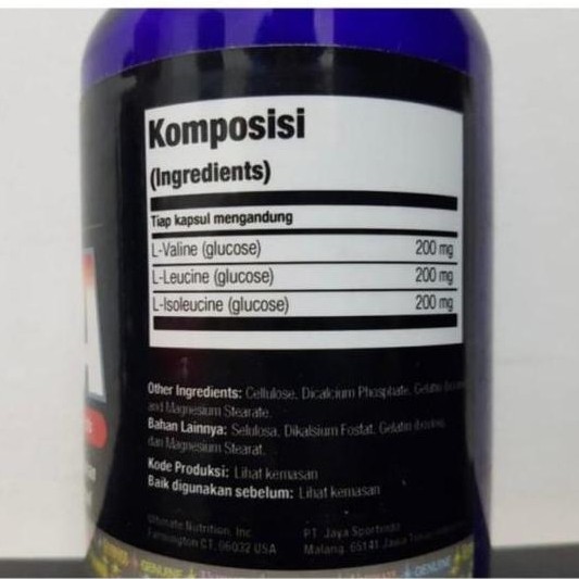 Cod,Bisaaja- Un Bcaa 500 Mg 10 Caps Kapsul