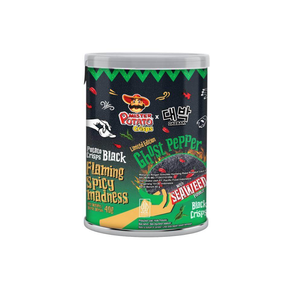 Mister Potato Keripik Kentang Ghost Pepper Seaweed 40 gr