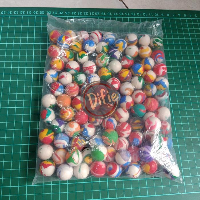 bola bekel mini isi 100 pcs ukuran kecil grosir bola bekel kecil