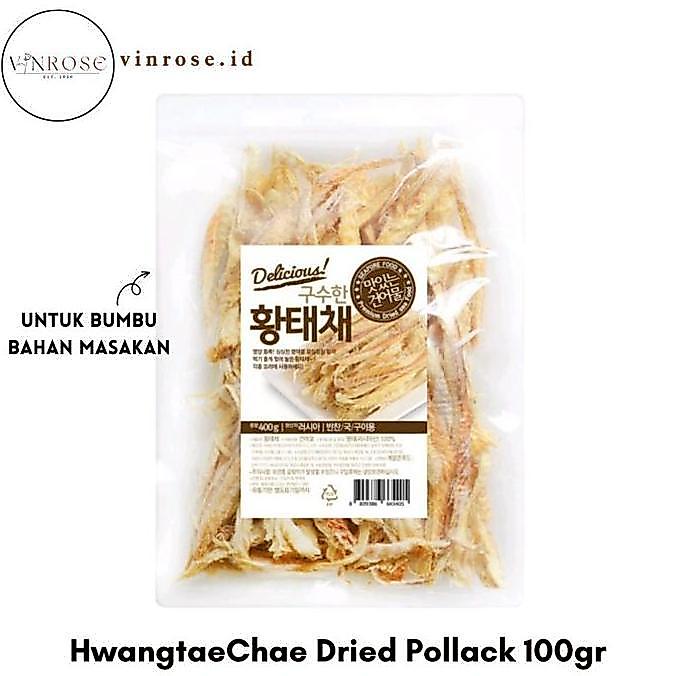 Yummy HwangtaeChae Dried Pollack 100gr Korea/ Ikan Kering Pollack