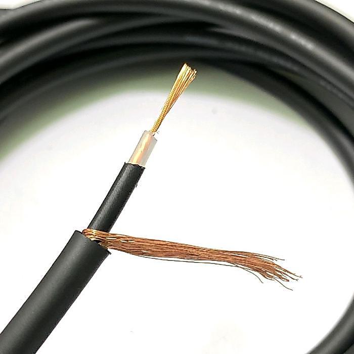 Mogami Kabel Gitar Anti Noise 2524 Original 1 Meter Dengan Jack Akai Mono Aztec Gold - Kabel Warna