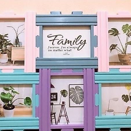 bingkai FOTO 6 FRAME / PHOTO FRAME Plastik bingkai family