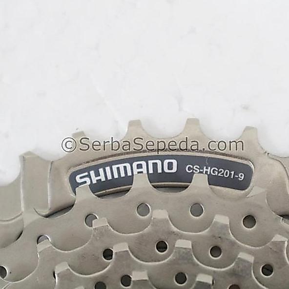 Cassette Sepeda - Shimano Cassette HG201 9 Speed 11-36T