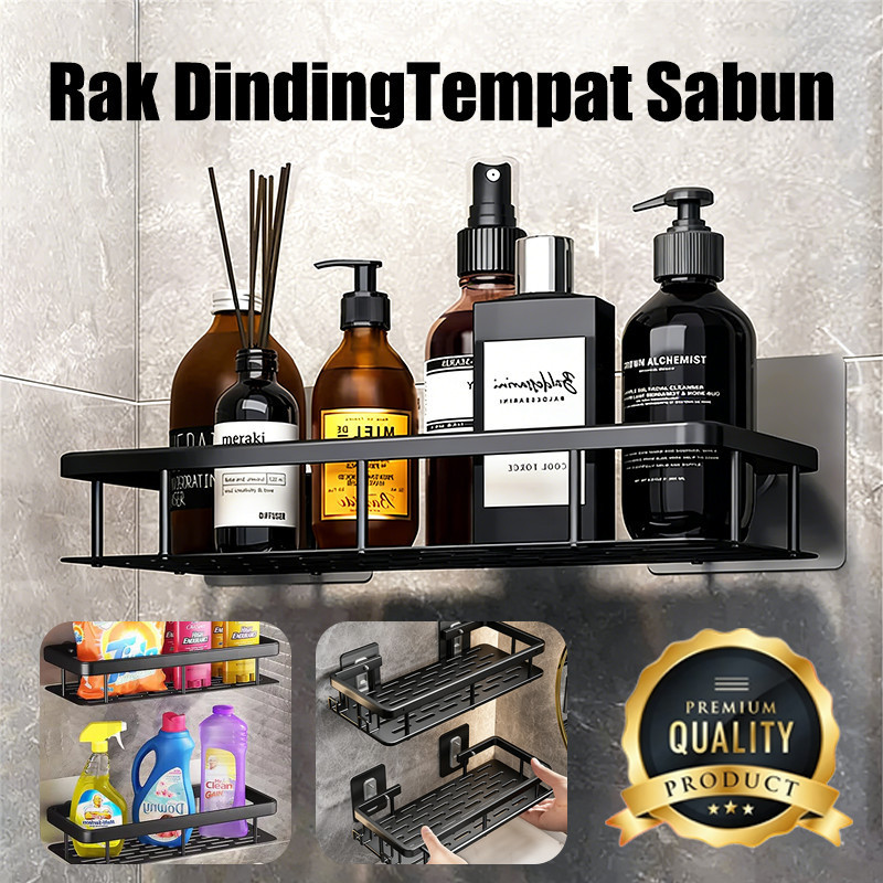 COD Rak Dinding Tempat Sabun Rak Sudut Estetik Kamar Mandi Tempat Sabun Toilet Rak Gantung