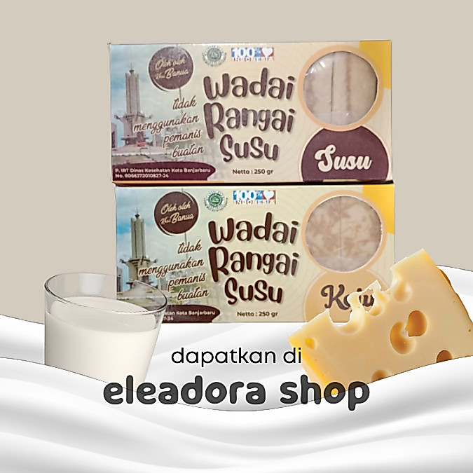 Wadai Rangai Susu Merk Mama Dayat - Kue Rangai Khas Banjar - Rasa Susu & Keju - Kemasan Kotak