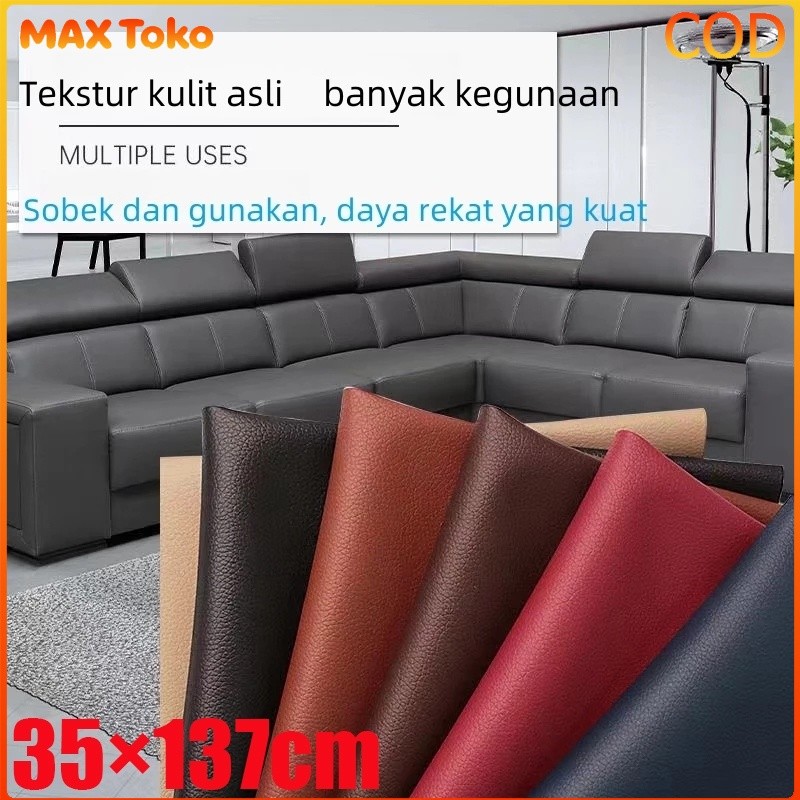 Istimewa Leather Repair Stiker Sofa Kulit 35x137cm Lakban Sofa Kulit /Sofa Berlapis Perbaikan Renova