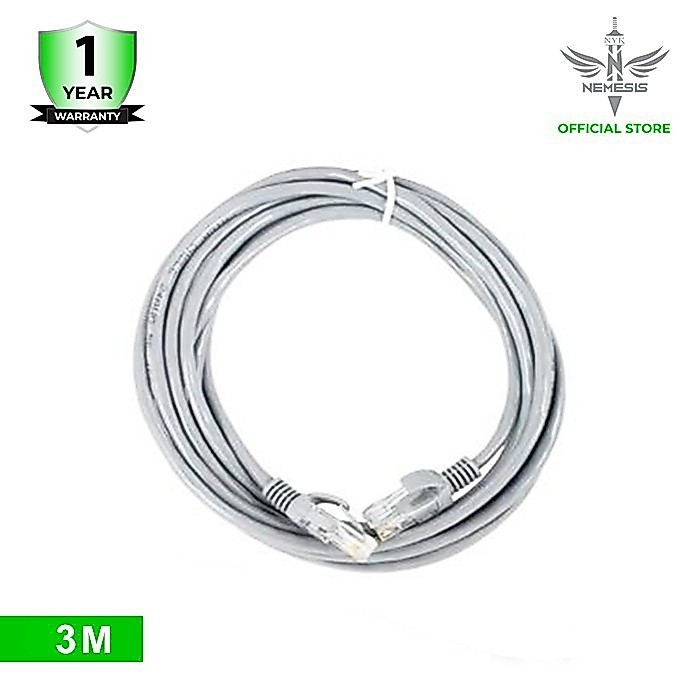 Kabel LAN NYK UTP Cat 6 RJ45 3m