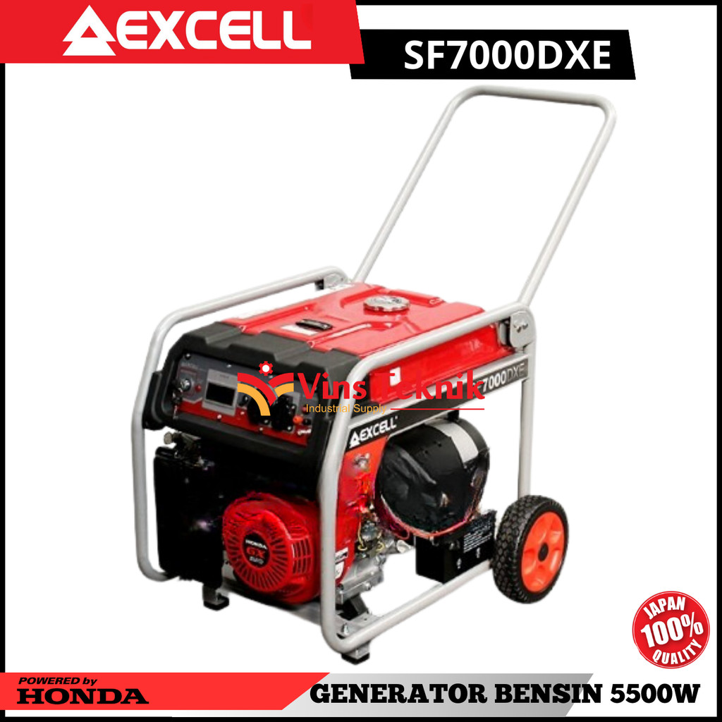 Mesin Genset Bensin 5500watt Generator Set EXCELL SF7000DXE SF 7000