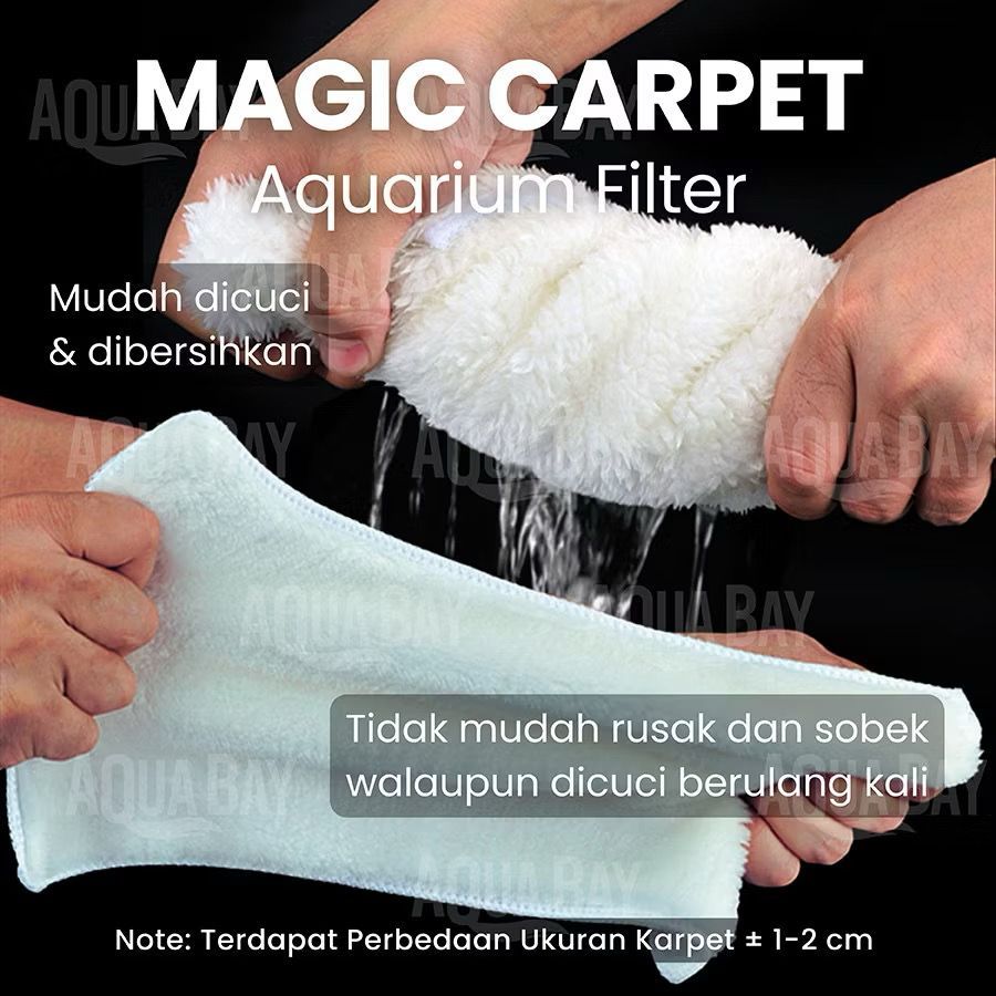 Filter Cotton Magic Carpet Media Filter Saringan Air Akuarium Kolam