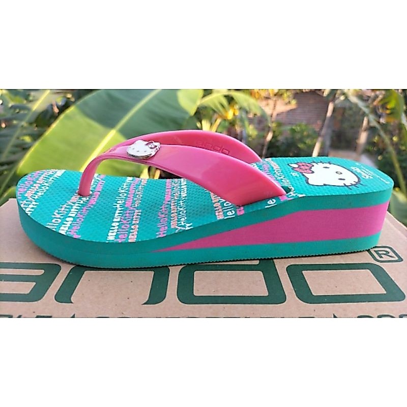 SANDAL ANDO HAK TINGGI WANITA WADGES JEPIT ANDO ORIGINAL 100% TERBARU DAN TERMURAH  SANDAL HAK TINGG