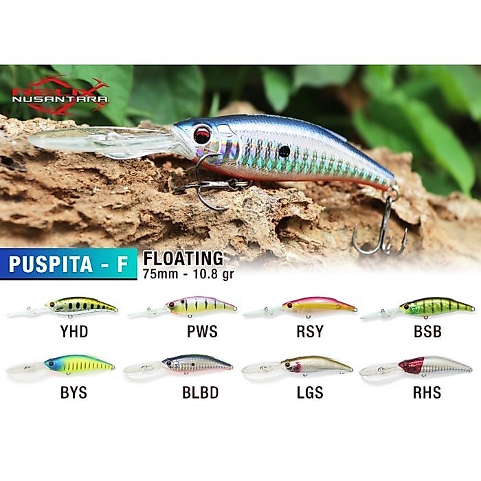 Umpan Pancing Minnow Puspita Relix Nusantara Lure Floating