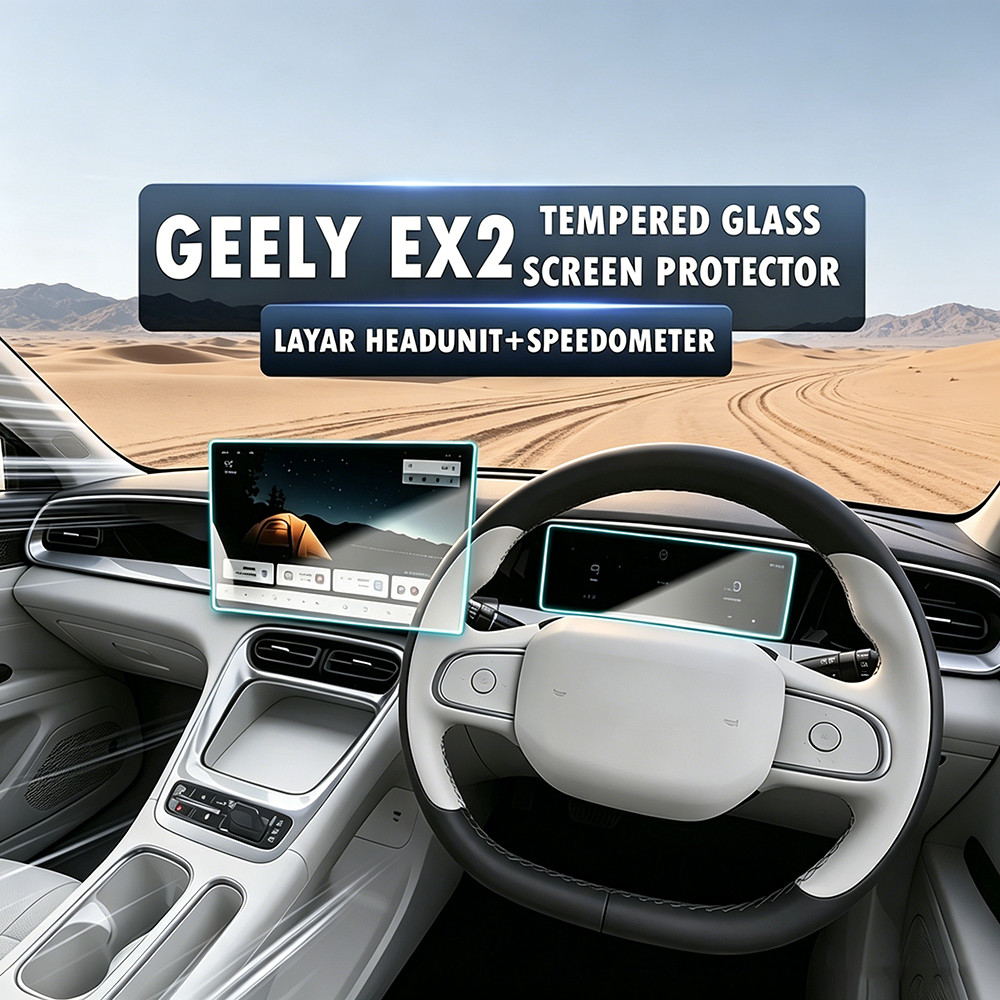 VELOSIN  tempered glass Geely EX2/EX5 Tempered Glass Screen Protector Headunit + Speedometer