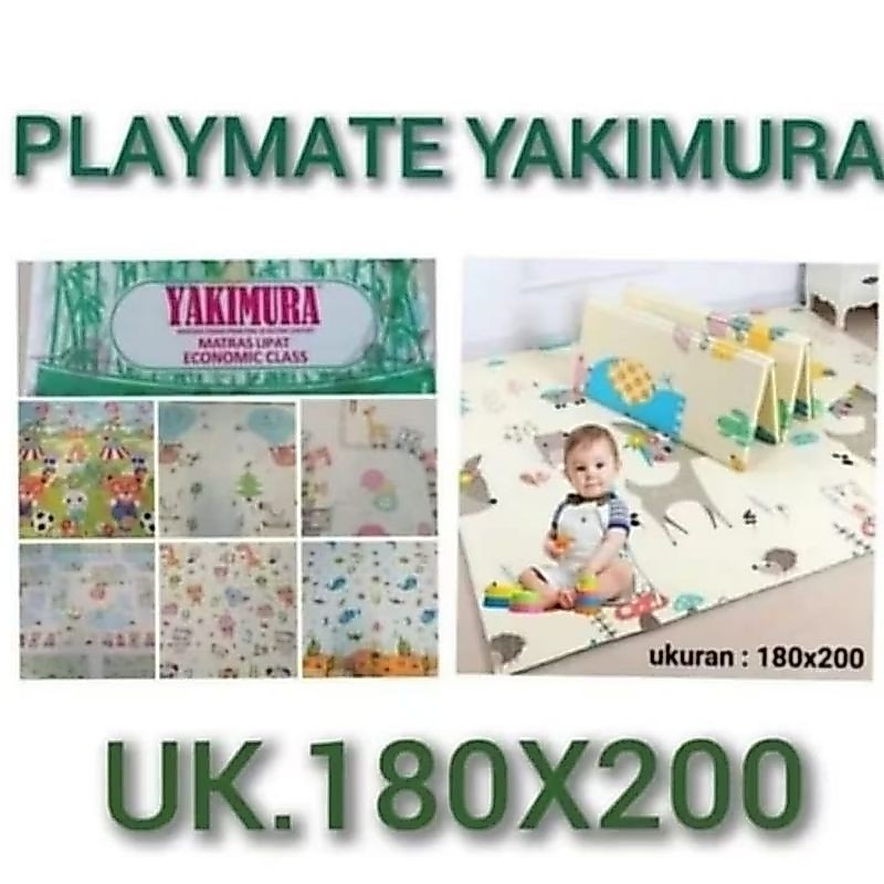 YAKIMURA SNI PLAYMATE UKURAN 180X200 CM / TIKAR LIPAT ANAK / PLAYMATE ANAK / PLAYMATE BABY / PLAYMAT