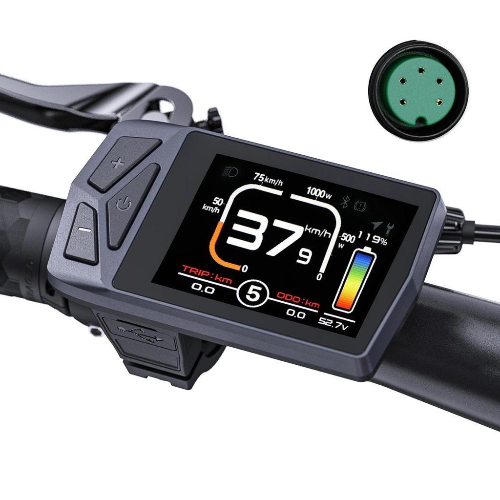 EKD01 Bluetooth Navigation Display 8 Languages LCD Ebike Computer For BAFANG Electric Bike Motor Kit