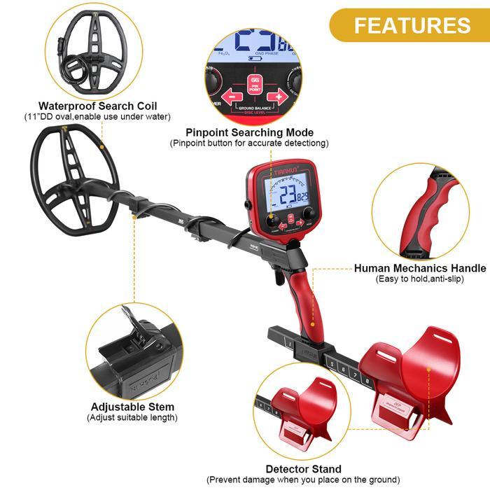 NEW ORIGINAL TIANXUN Metal Detektor TX850L TX850 L Logam Emas Pendeteksi Logam Dan Emas Metal Detect