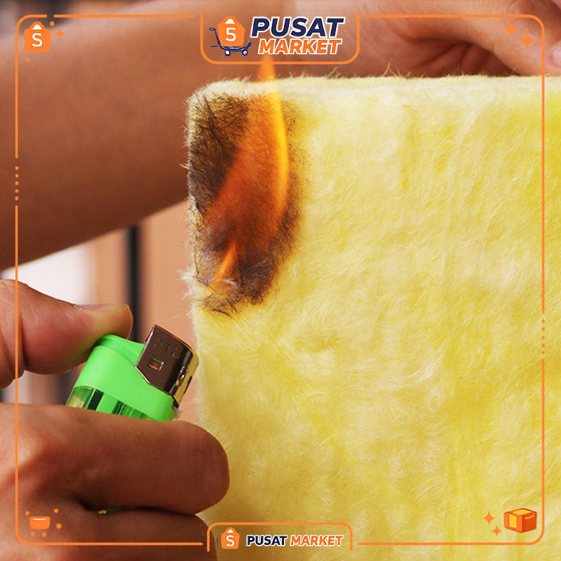 Glasswool Knalpot Racing Kuning Gasbul Peredam Suara Knalpot Motor Anti Bising