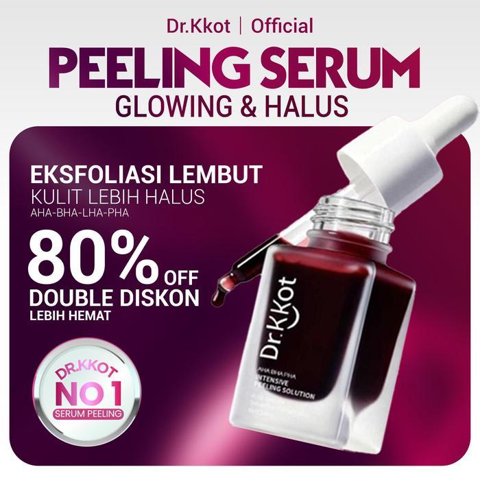 Dr.KKot [ KHUSUS LIVE ] Peeling Solution 20ml - Serum Eksfoliasi Kulit AHA BHA PHA LHA, Mencerahkan 