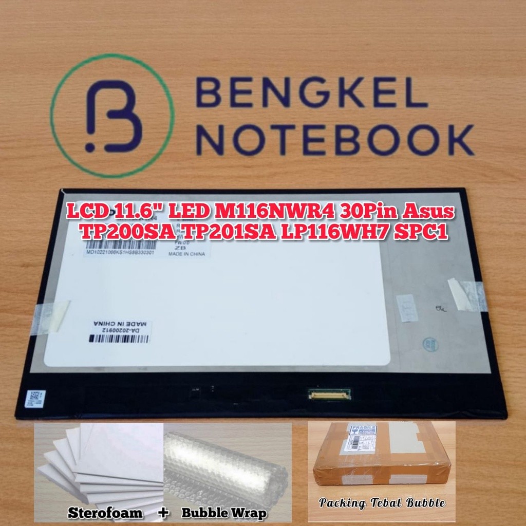 LCD 11.6" LED M116NWR4 30Pin Asus E203 E203NA E203NAH Transformer Book Flip TP200 TP200S TP200SA
