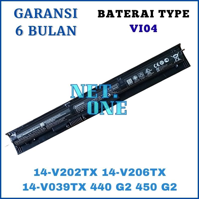 Baterai HP Pavilion 14-V202TX 14-v205TX 14-V206TX 14-V039TX VI04 -NETONE