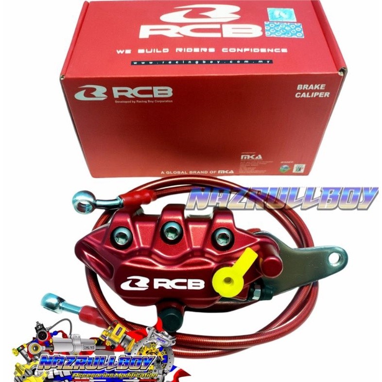 Kaliper Rcb piringan cakram 190mm 220mm disc kecil + selang rem depan Terlaris