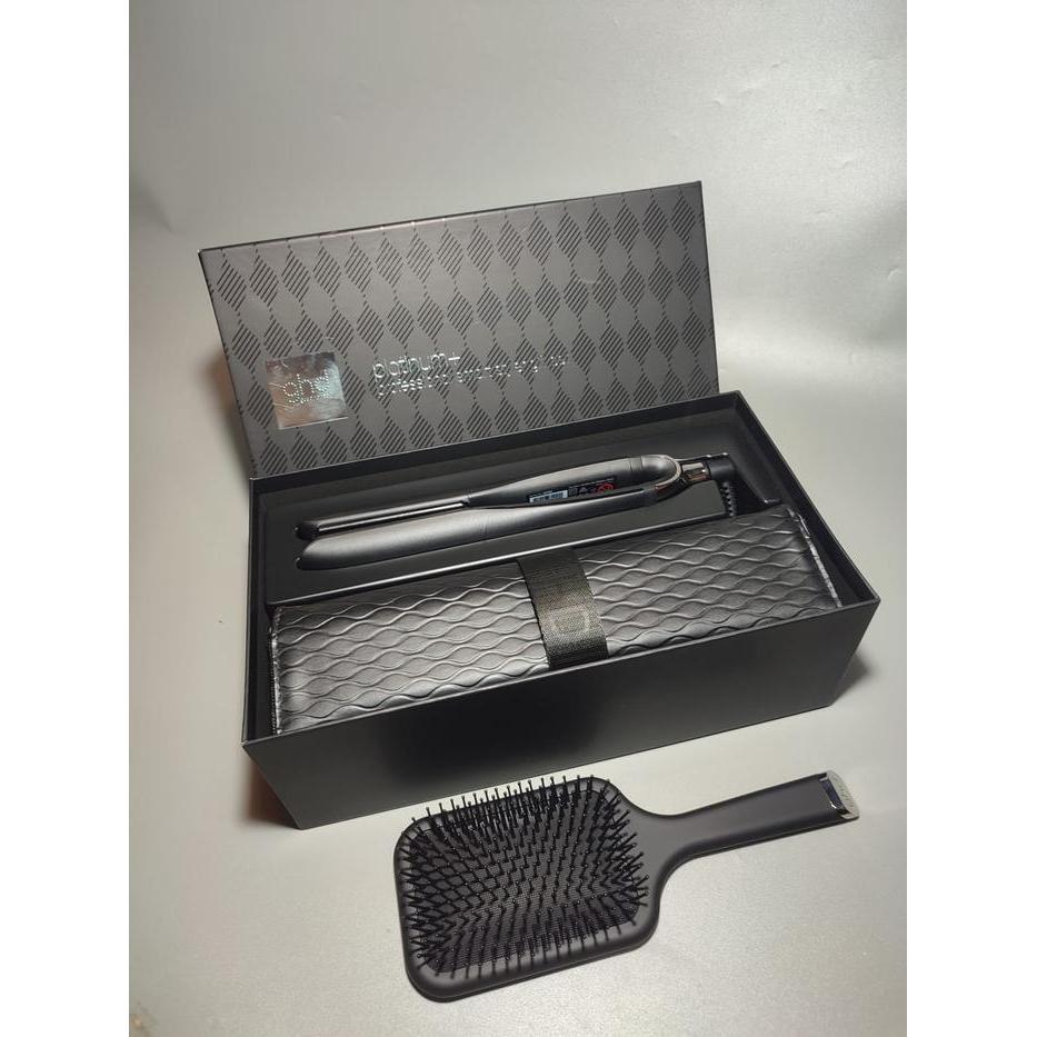 GHD Platinum+ Plus styler Catokan Rambut BLACK 100% AUTHENTIC GARANSI - Black Gift Set terlaris