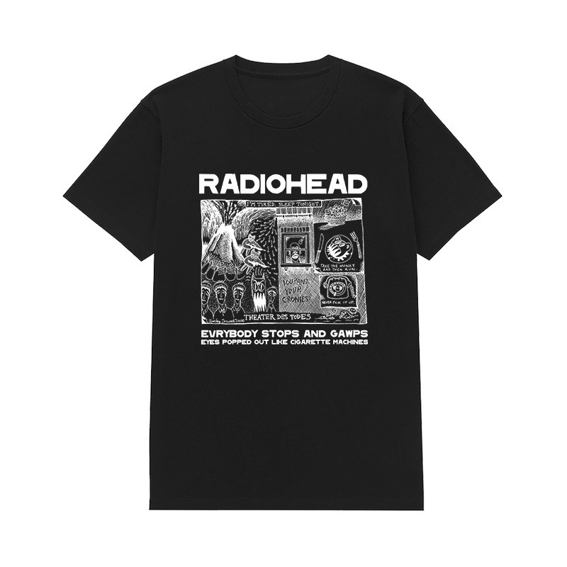 Black ID T-shirt Band Radiohead Gawps Original Original