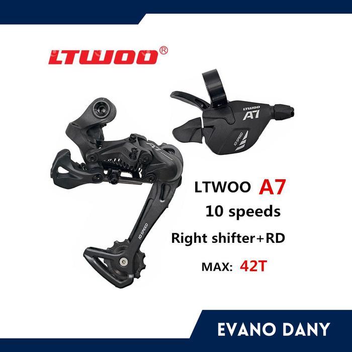 LTWOO A7 10 Speed Long Cage RD + Right Shifter Kanan - RD+SHIFTER