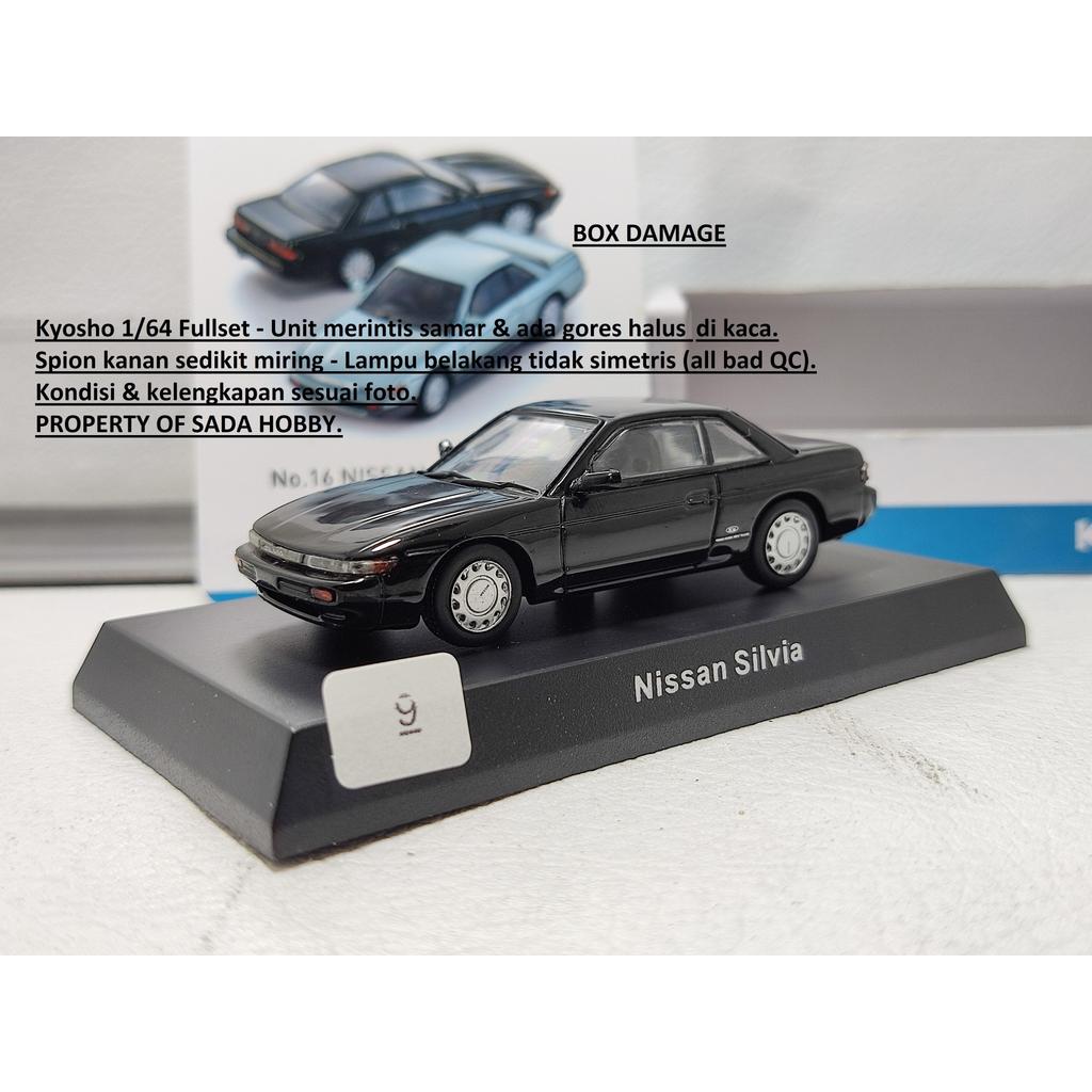 Kyosho 1/64 Nissan Silvia S13 Hitam Fullset