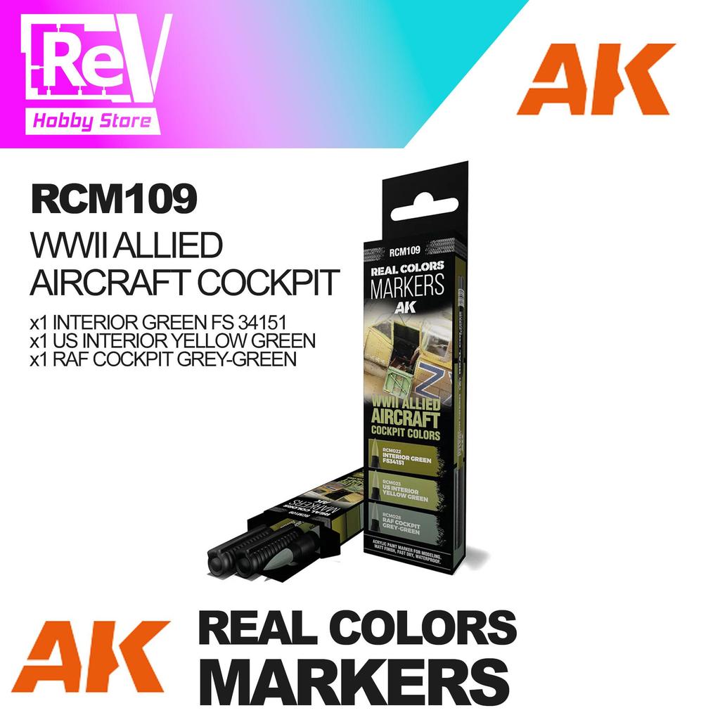 AK REAL COLORS MARKER SOFT TIPPED MARKER AIRCRAFT RCM109