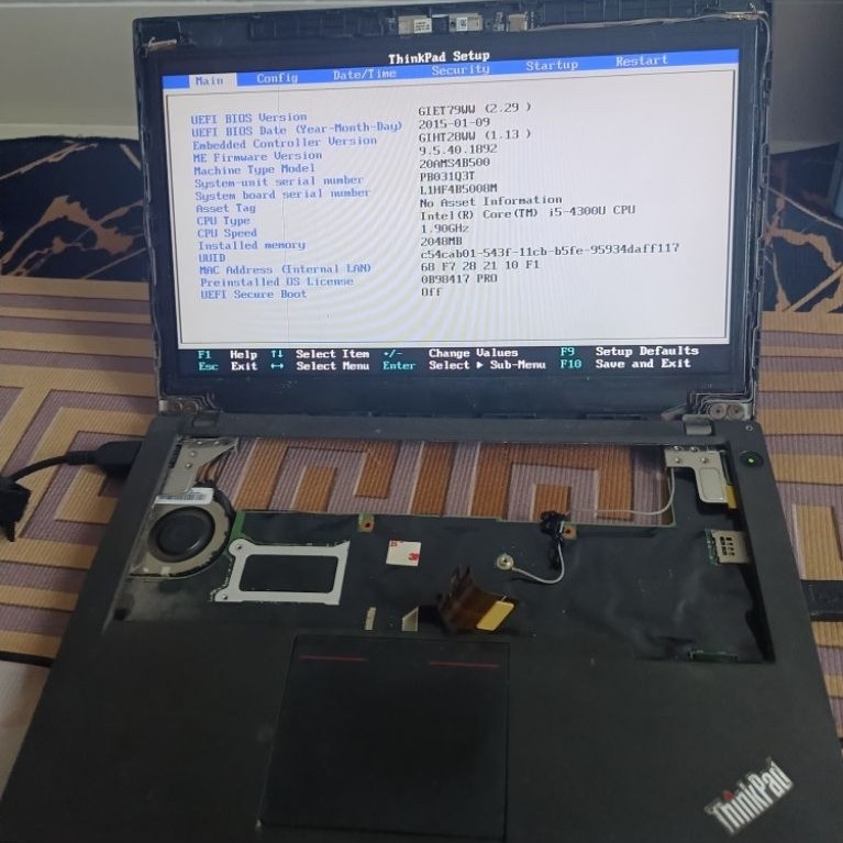 Motherboard Lenovo Thinkpad X240/X250