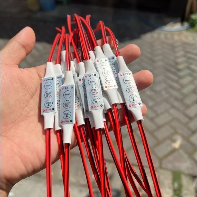 MODUL DIMMER MODUL KEDIP 2 KABEL CONTROLLER CONTROL LED STROBO 12VOLT 24VOLT KEDIP