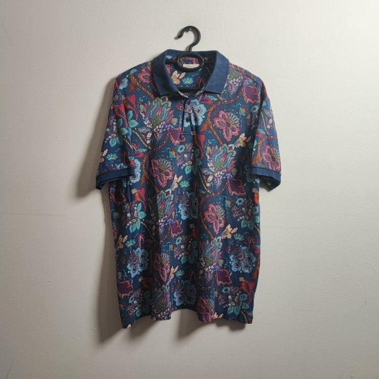 KAOS POLO ETRO ITALY FLORAL ORIGINAL