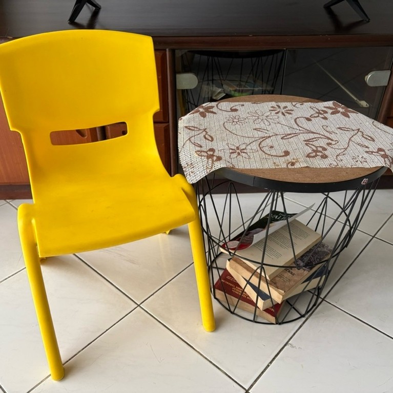 Set meja nakas meja kecil kopi storage penyimpanan set side coffee table informa atria kids chair ku
