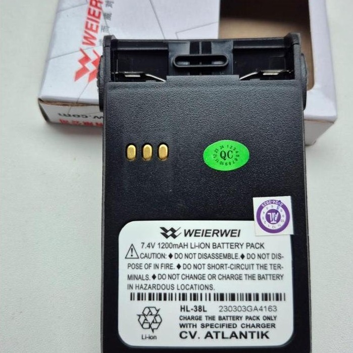 baterai ht toriphone tp 998dlx model HL 38L Walkie Talkie