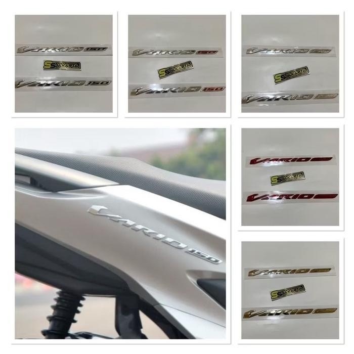 Emblem Vario 150 Original Set Kanan Kiri