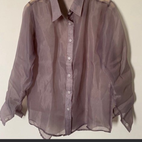 kemeja transparan sheer shirt