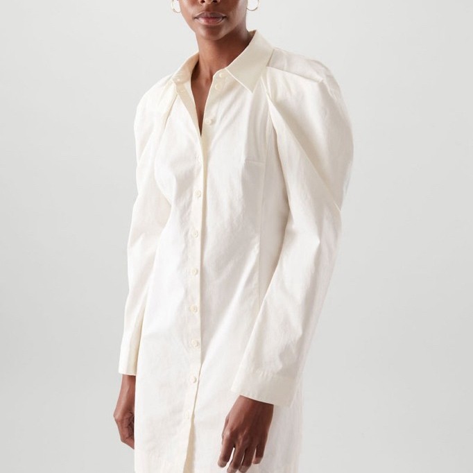 COS Sculptural Cotton Shirt Dress NEW